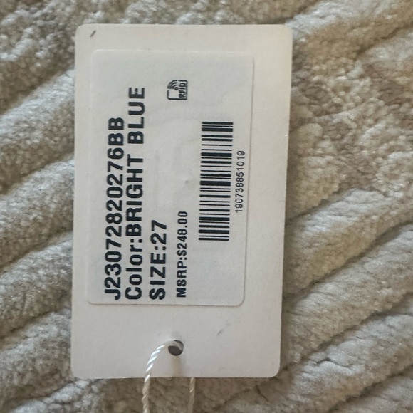 Veronica Beard Jeans "Carly" high rise kick flare jeans in bright blue - Picture 4 of 8